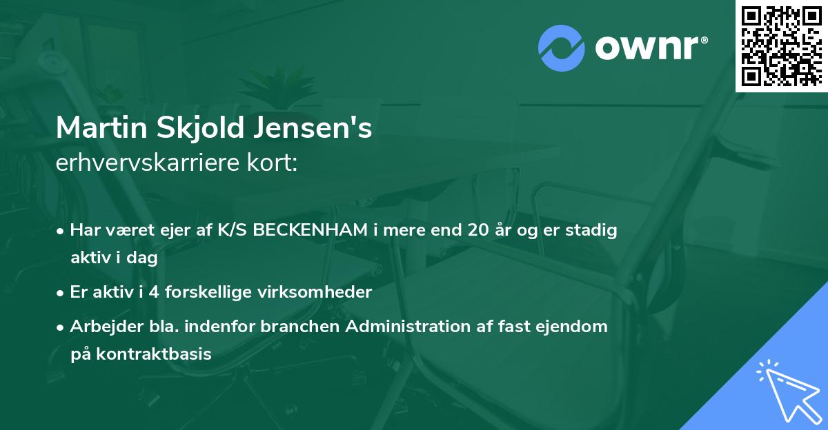 Martin Skjold Jensen's erhvervskarriere kort