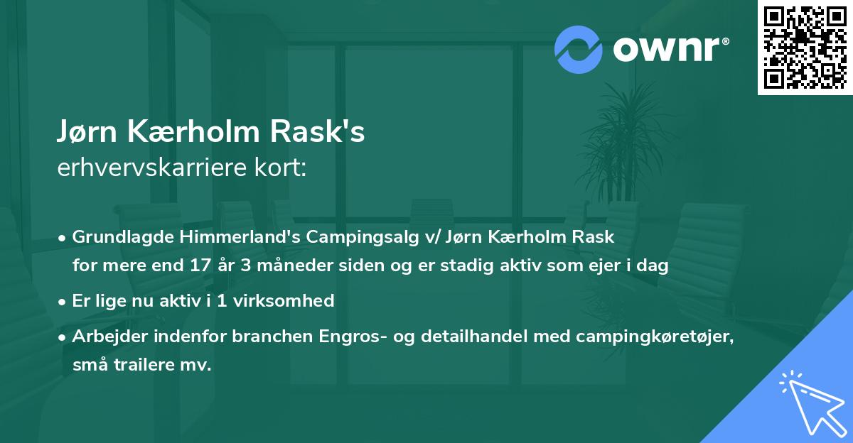 Jørn Kærholm Rask's erhvervskarriere kort