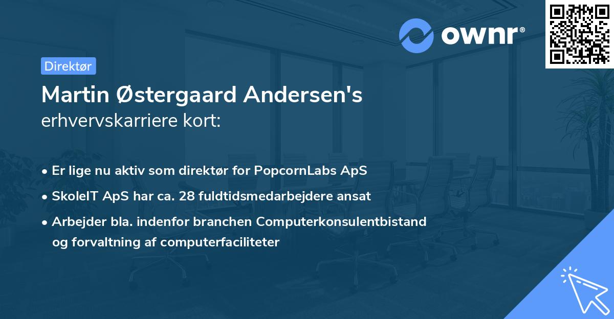 Martin Østergaard Andersen's erhvervskarriere kort