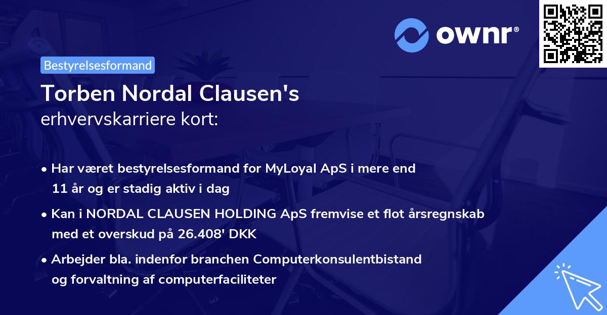 Torben Nordal Clausen's erhvervskarriere kort