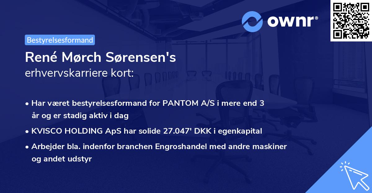 René Mørch Sørensen's erhvervskarriere kort