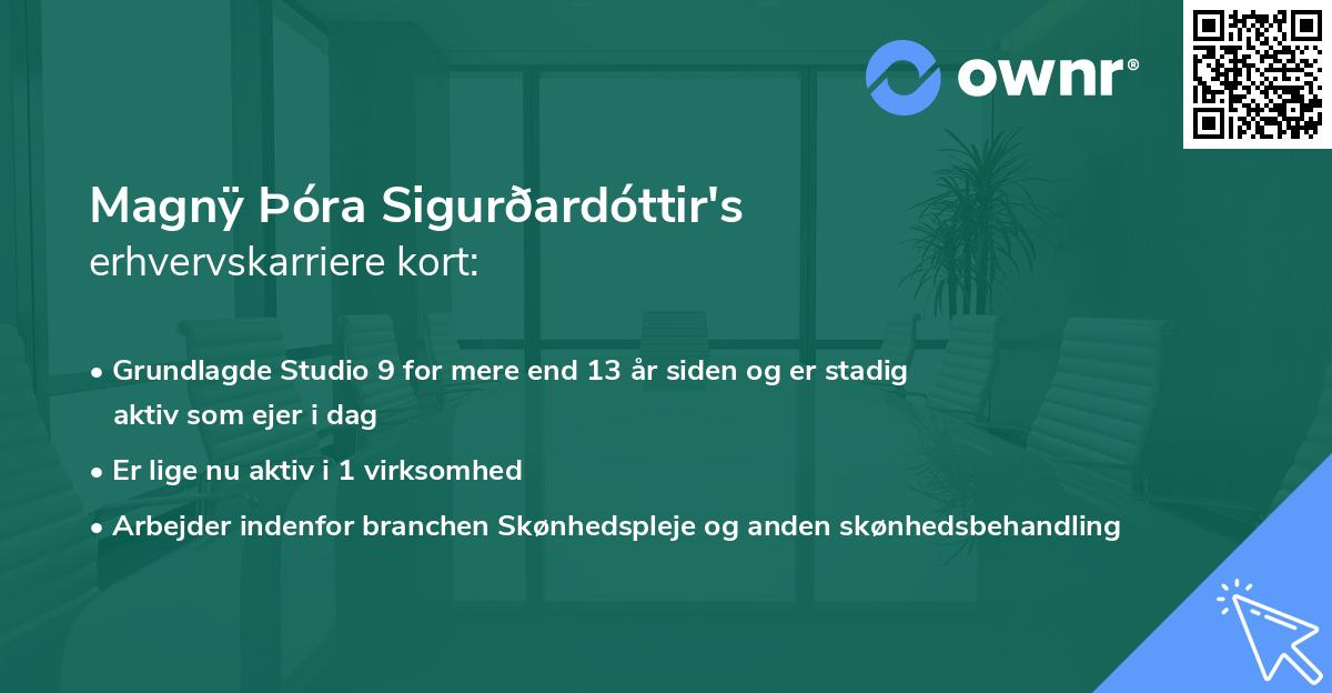 Magnÿ Þóra Sigurðardóttir's erhvervskarriere kort