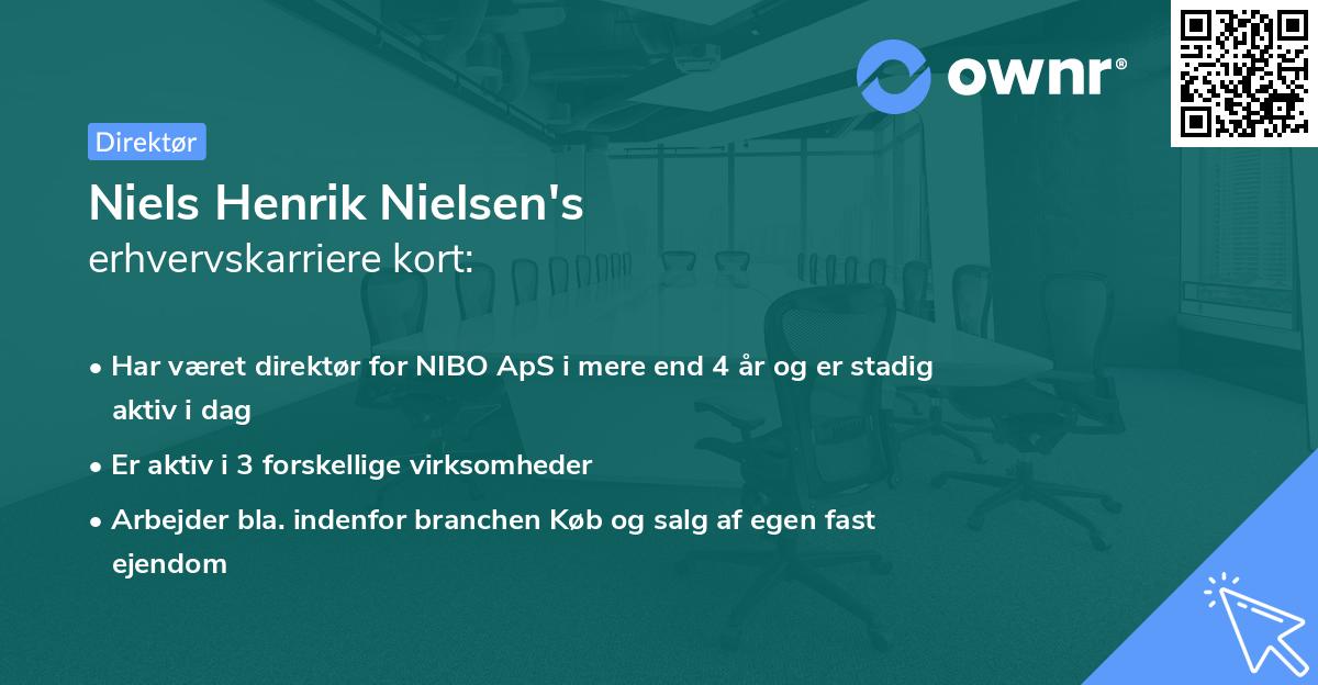 Niels Henrik Nielsen's erhvervskarriere kort