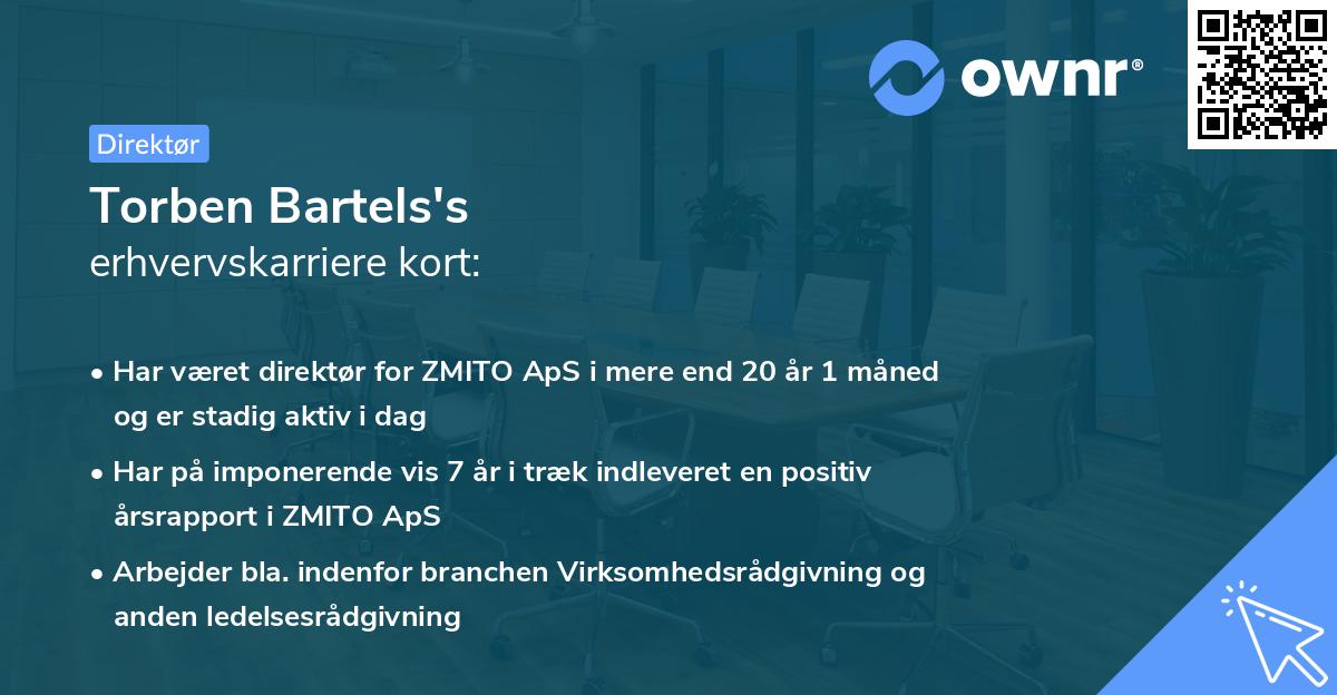 Torben Bartels's erhvervskarriere kort