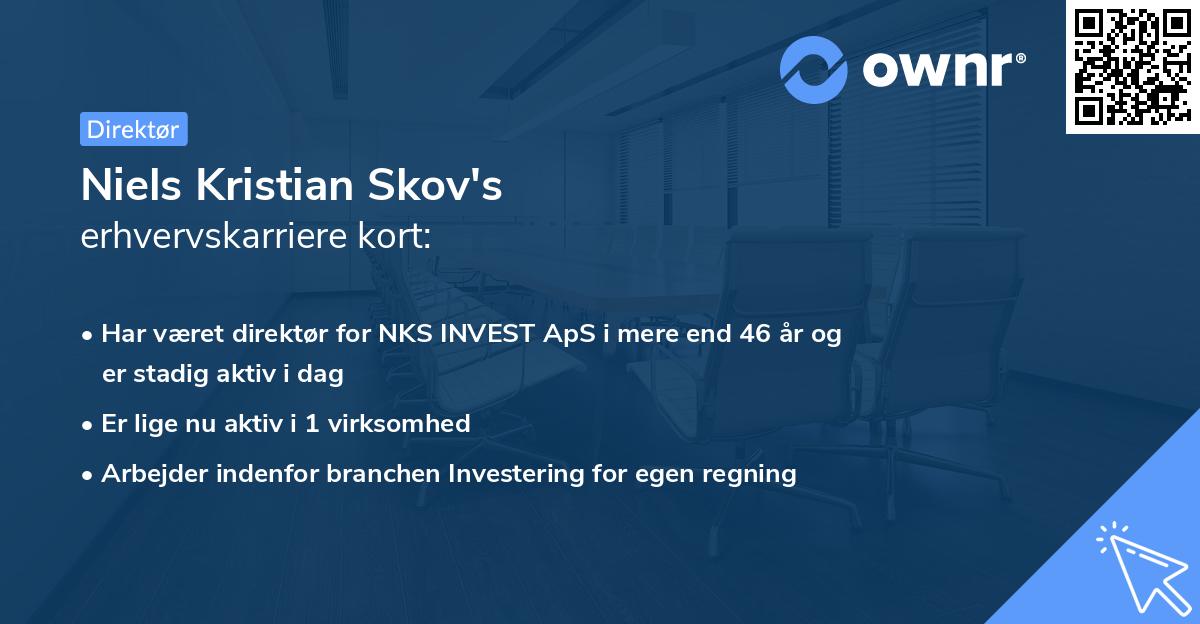 Niels Kristian Skov's erhvervskarriere kort