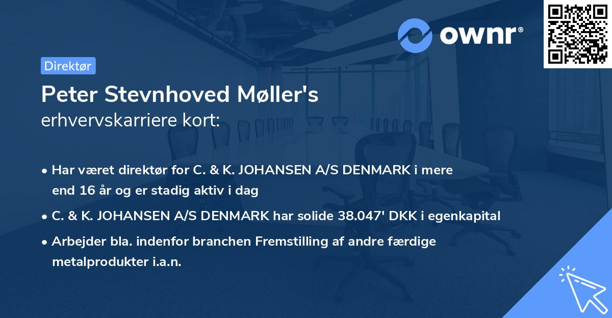 Peter Stevnhoved Møller's erhvervskarriere kort