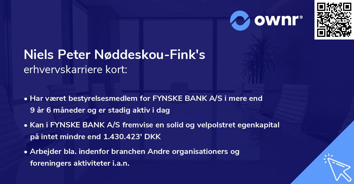 Niels Peter Nøddeskou-Fink's erhvervskarriere kort