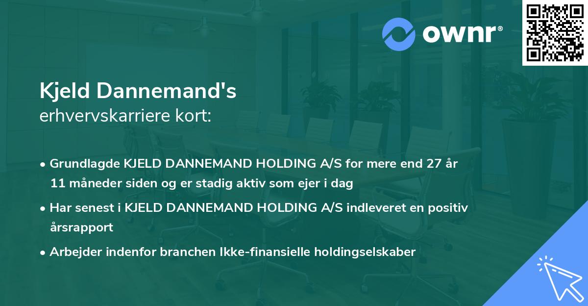 Kjeld Dannemand's erhvervskarriere kort