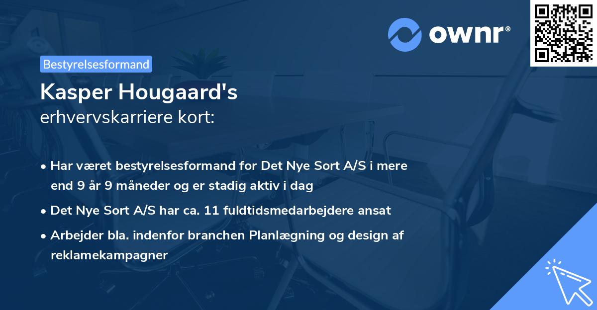 Kasper Hougaard's erhvervskarriere kort