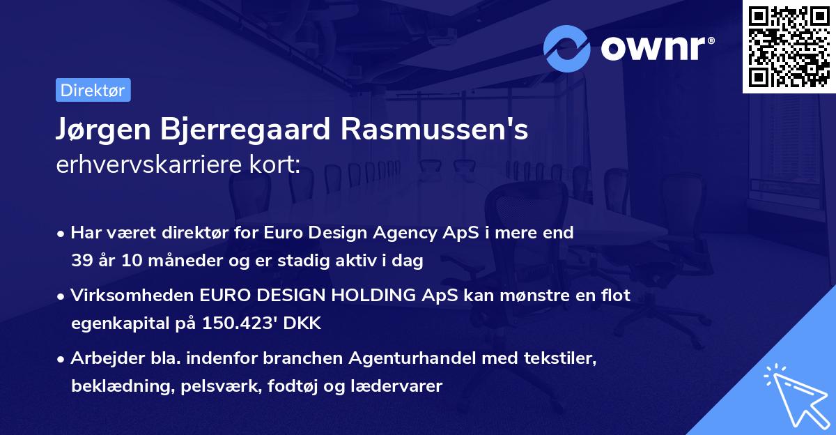 Jørgen Bjerregaard Rasmussen's erhvervskarriere kort