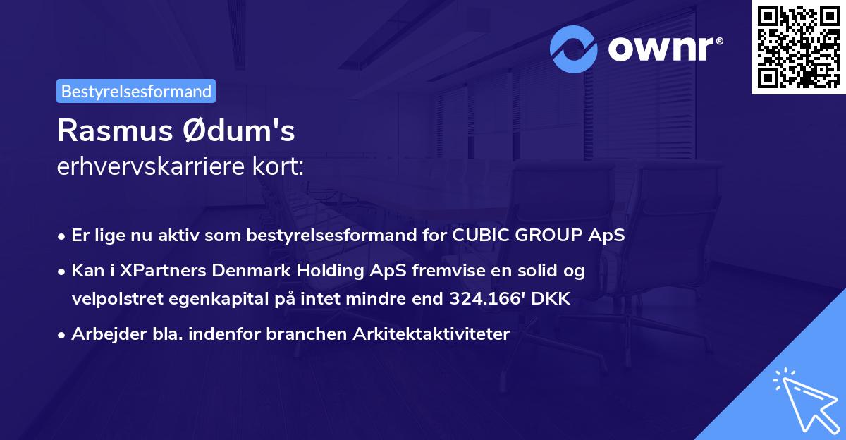 Rasmus Ødum's erhvervskarriere kort