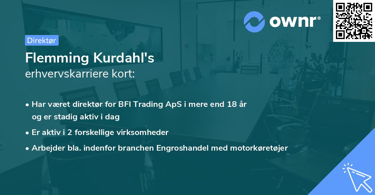 Flemming Kurdahl's erhvervskarriere kort