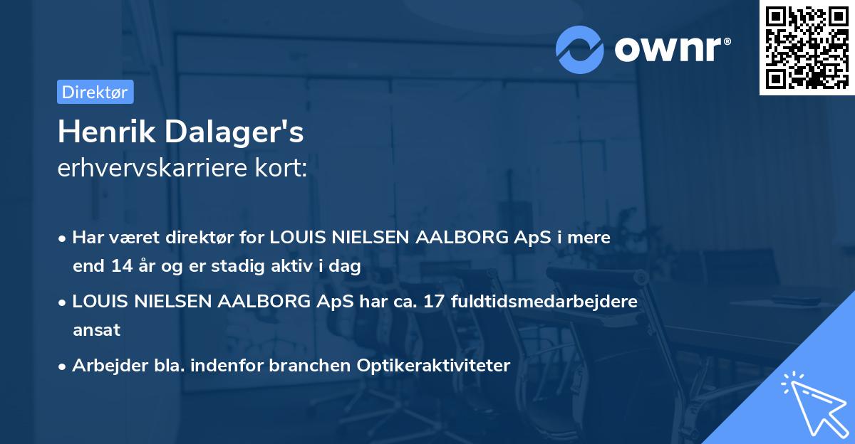 Henrik Dalager's erhvervskarriere kort