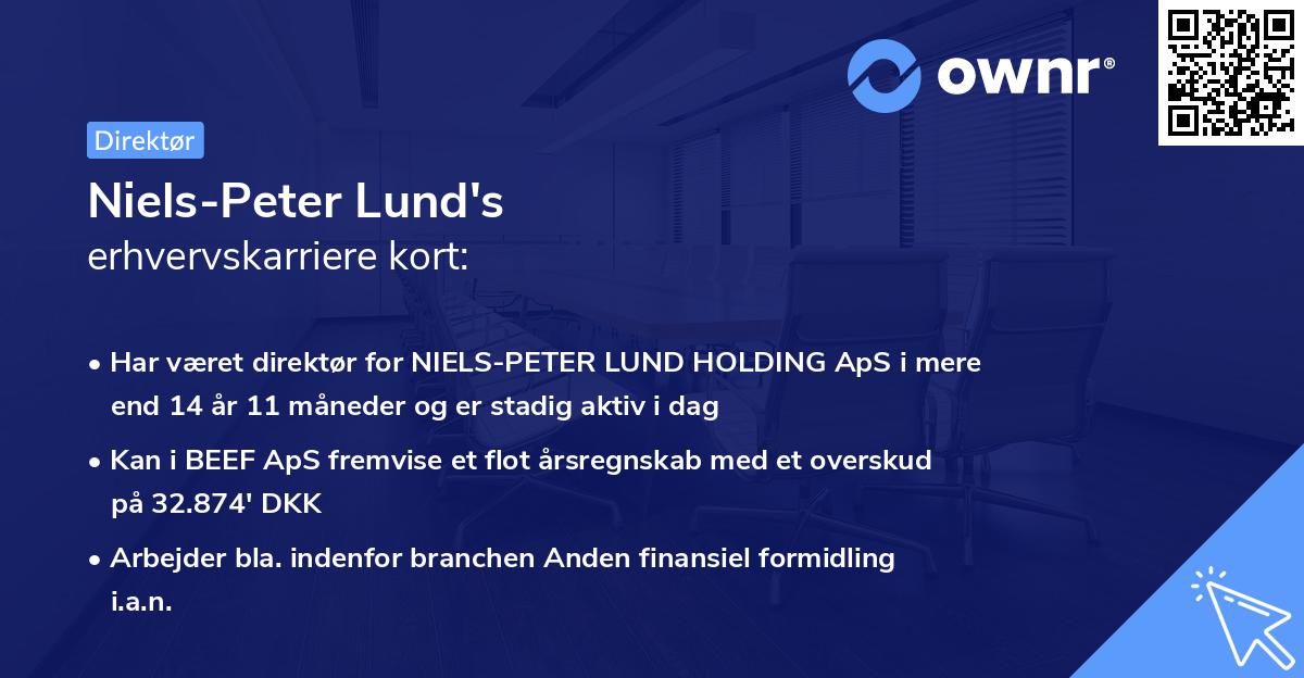 Niels-Peter Lund's erhvervskarriere kort