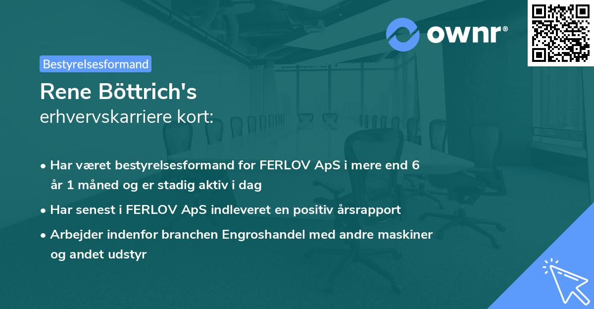 Rene Böttrich's erhvervskarriere kort