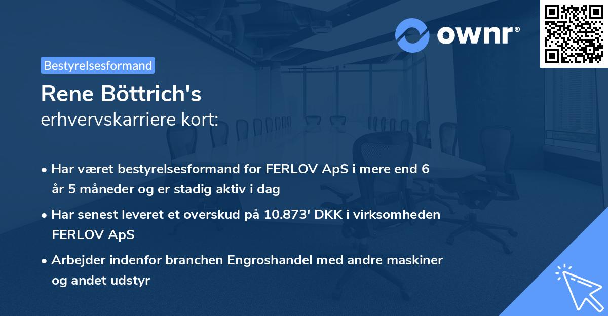 Rene Böttrich's erhvervskarriere kort
