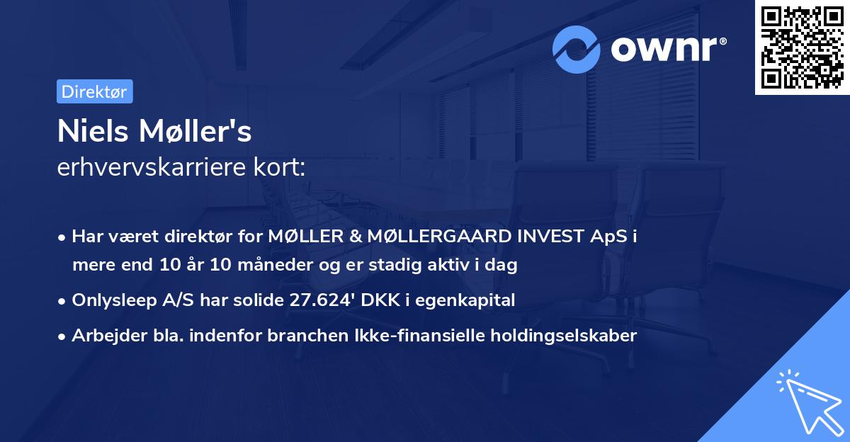 Niels Møller's erhvervskarriere kort