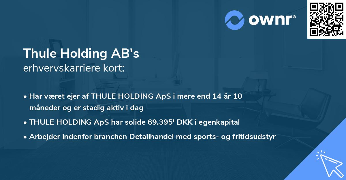 Thule Holding AB's erhvervskarriere kort