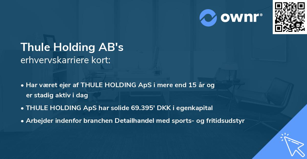 Thule Holding AB's erhvervskarriere kort