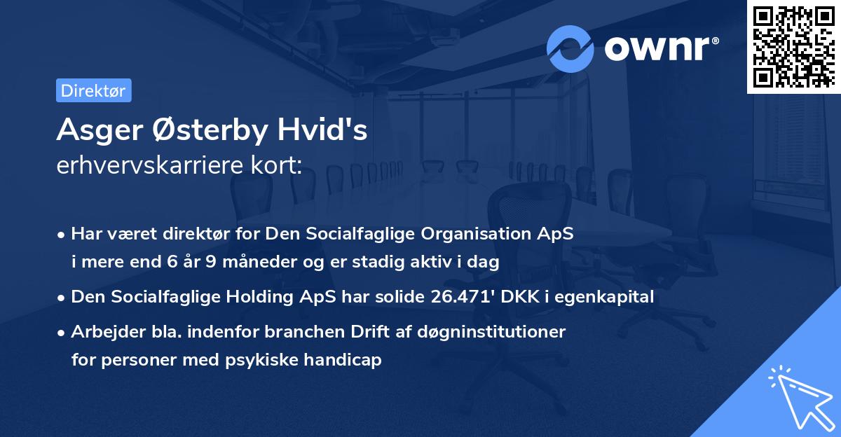 Asger Østerby Hvid's erhvervskarriere kort
