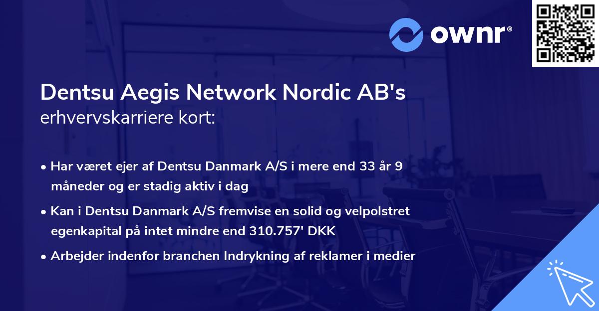 Dentsu Aegis Network Nordic AB's erhvervskarriere kort