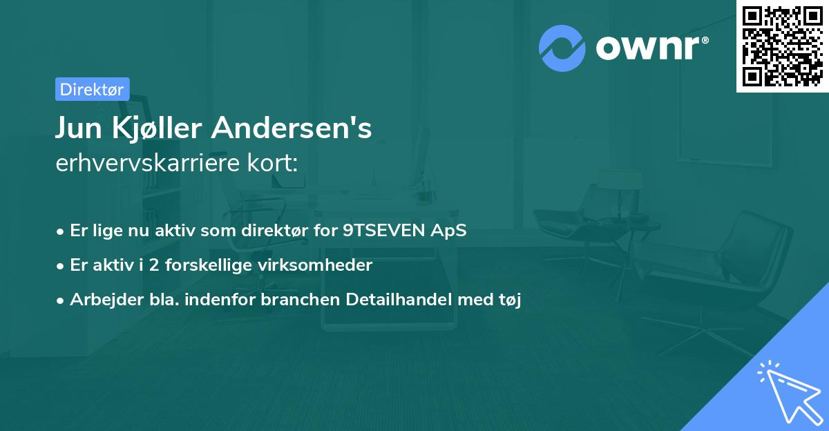 Jun Kjøller Andersen's erhvervskarriere kort