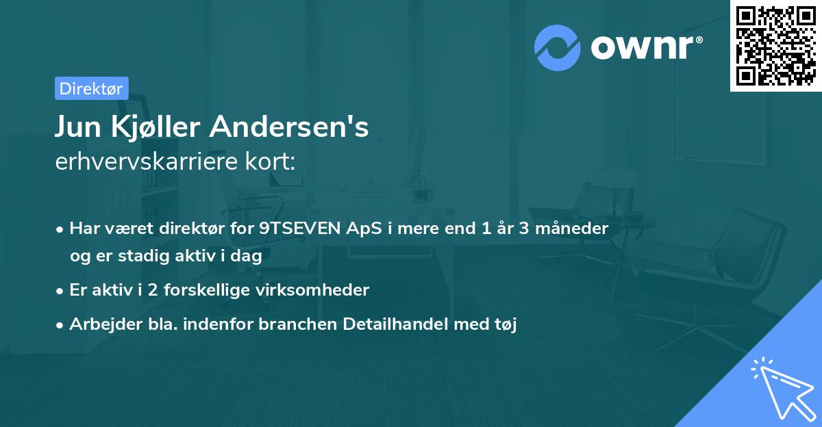 Jun Kjøller Andersen's erhvervskarriere kort