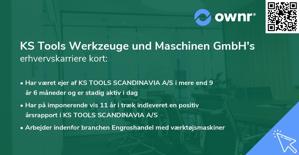 KS Tools Werkzeuge und Maschinen GmbH's erhvervskarriere kort