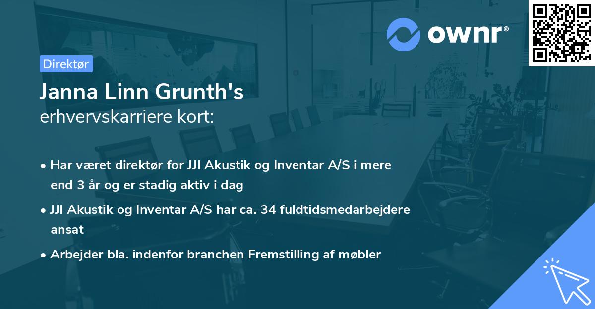 Janna Linn Grunth's erhvervskarriere kort