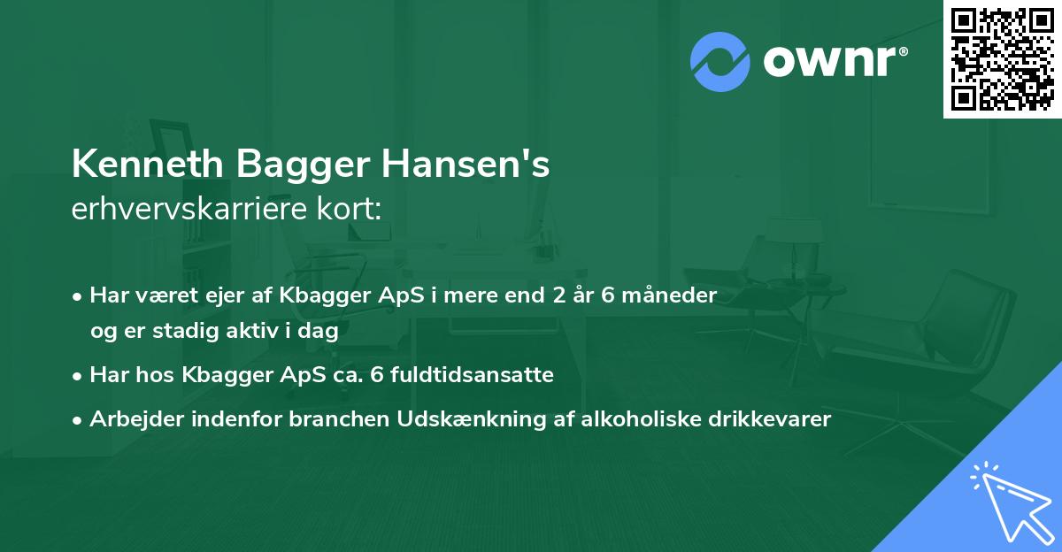 Kenneth Bagger Hansen's erhvervskarriere kort