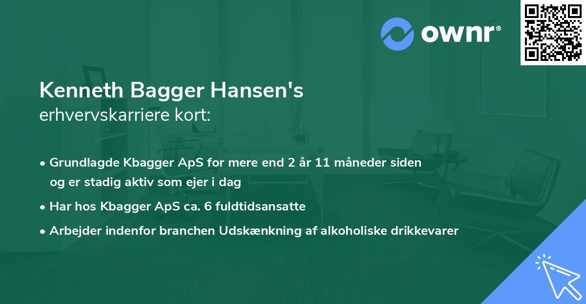 Kenneth Bagger Hansen's erhvervskarriere kort
