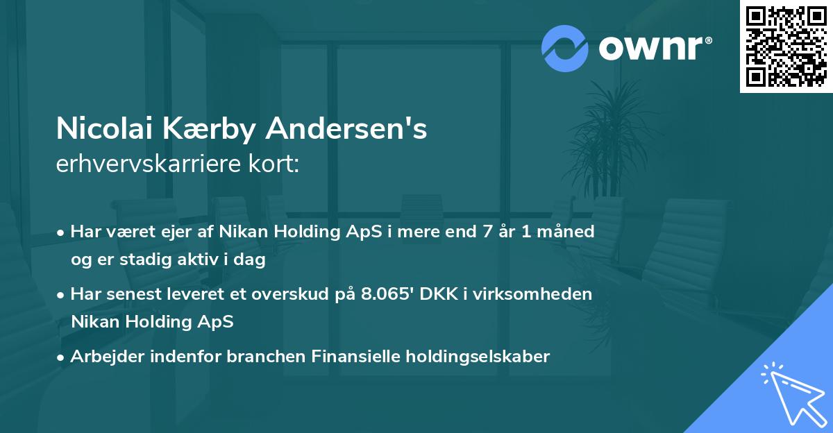 Nicolai Kærby Andersen's erhvervskarriere kort