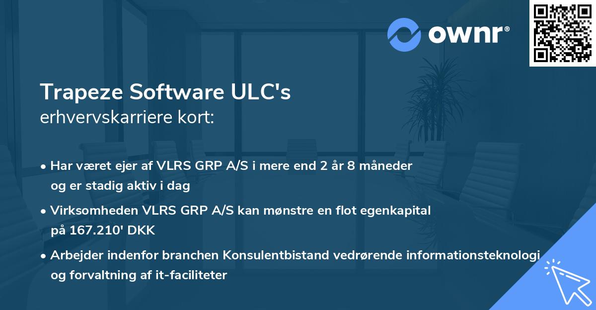 Trapeze Software ULC's erhvervskarriere kort