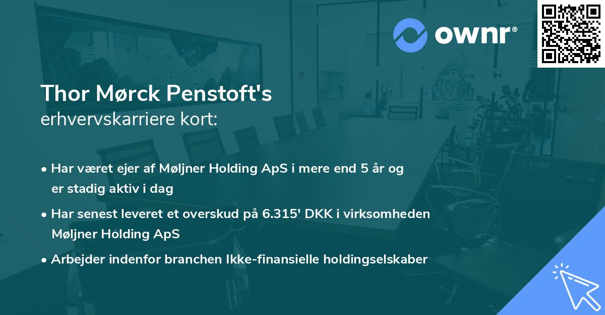 Thor Mørck Penstoft's erhvervskarriere kort