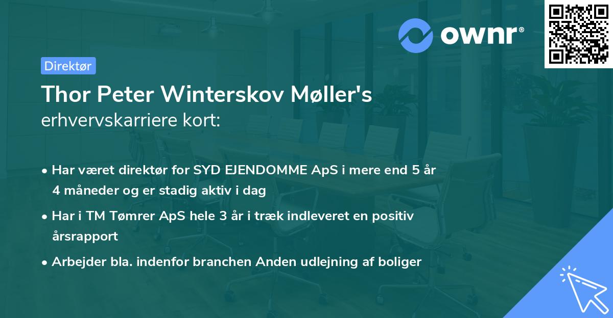 Thor Peter Winterskov Møller's erhvervskarriere kort