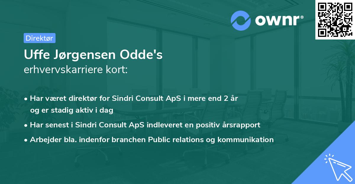 Uffe Jørgensen Odde's erhvervskarriere kort