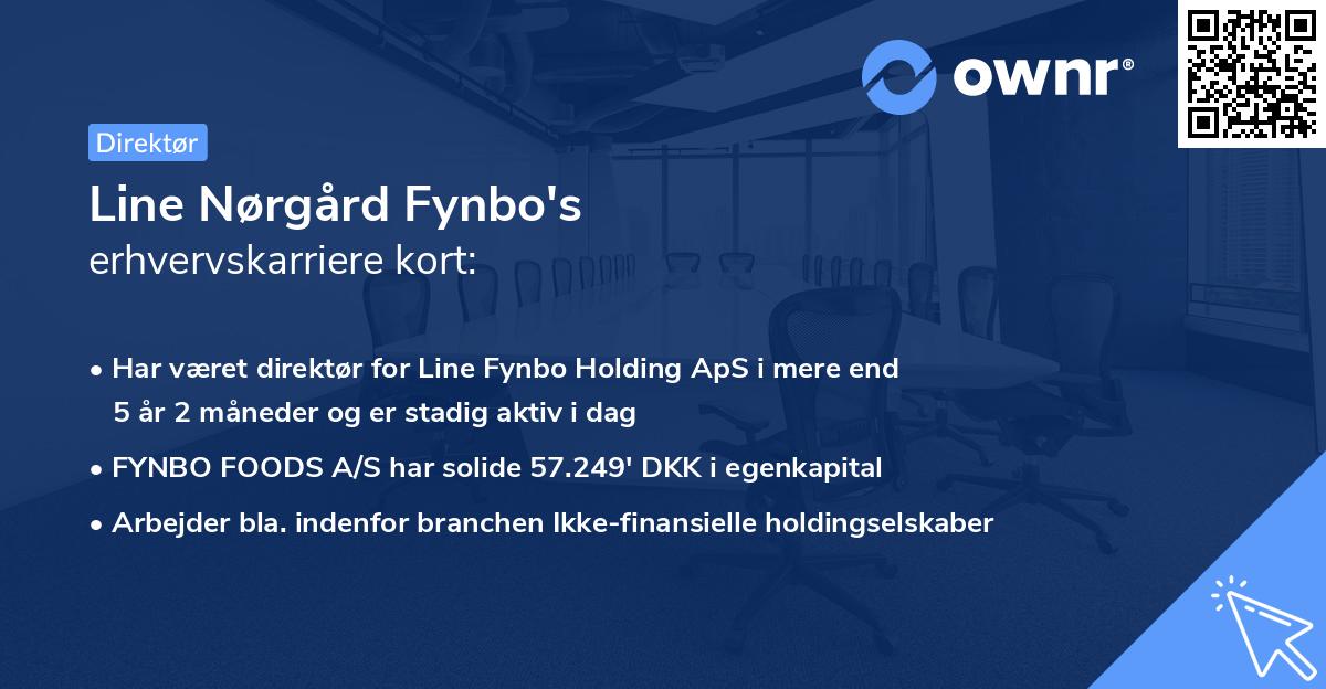 Line Nørgård Fynbo's erhvervskarriere kort