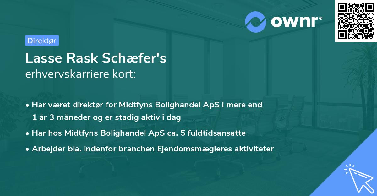 Lasse Rask Schæfer's erhvervskarriere kort