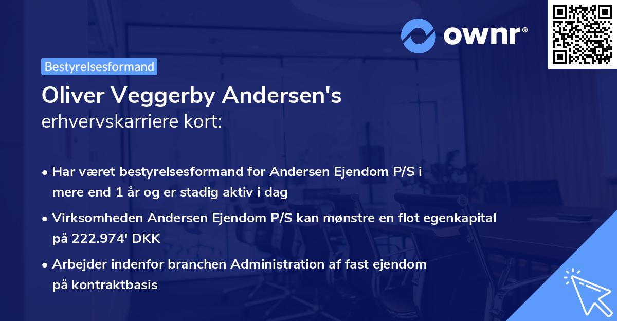 Oliver Veggerby Andersen's erhvervskarriere kort