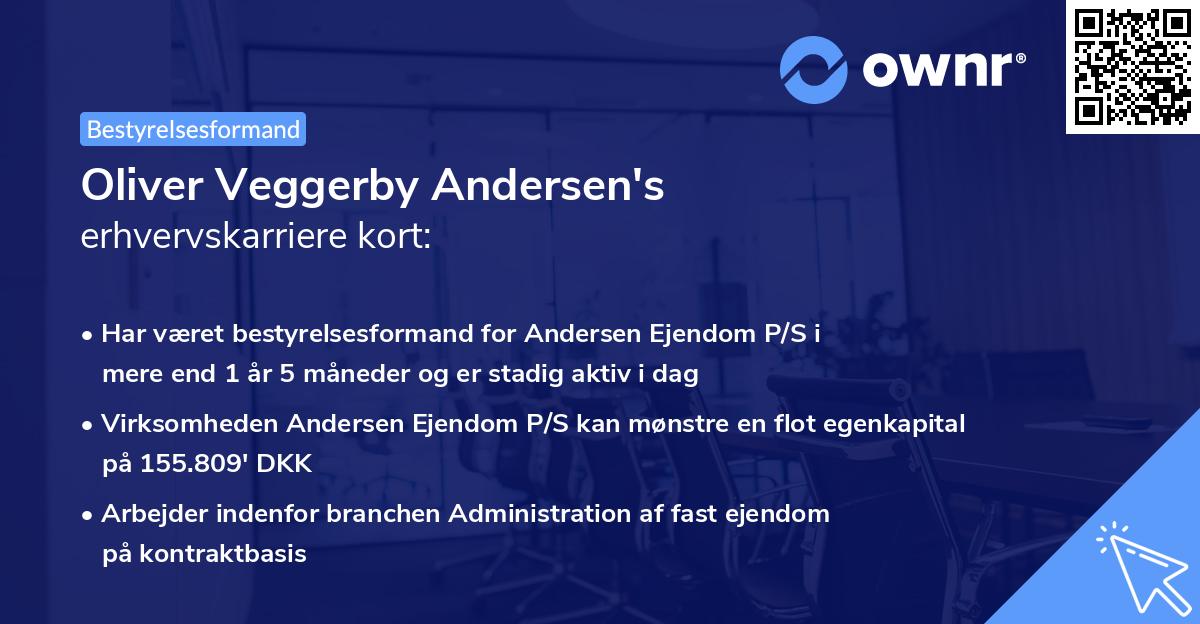 Oliver Veggerby Andersen's erhvervskarriere kort