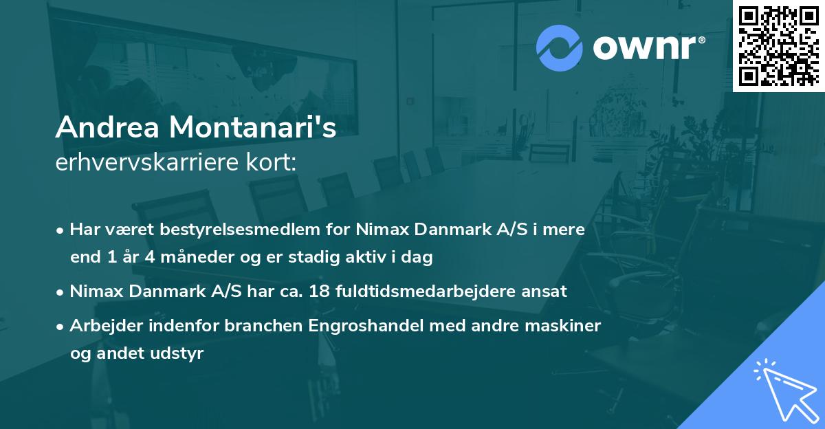 Andrea Montanari's erhvervskarriere kort