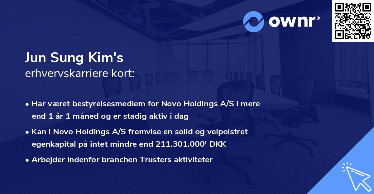 Jun Sung Kim's erhvervskarriere kort