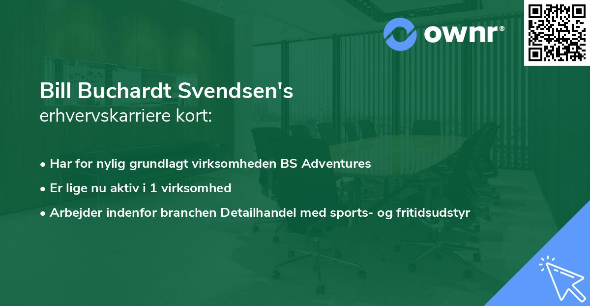 Bill Buchardt Svendsen's erhvervskarriere kort