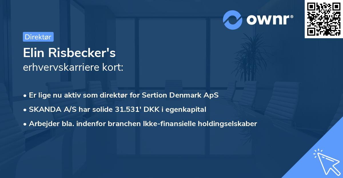 Elin Risbecker's erhvervskarriere kort