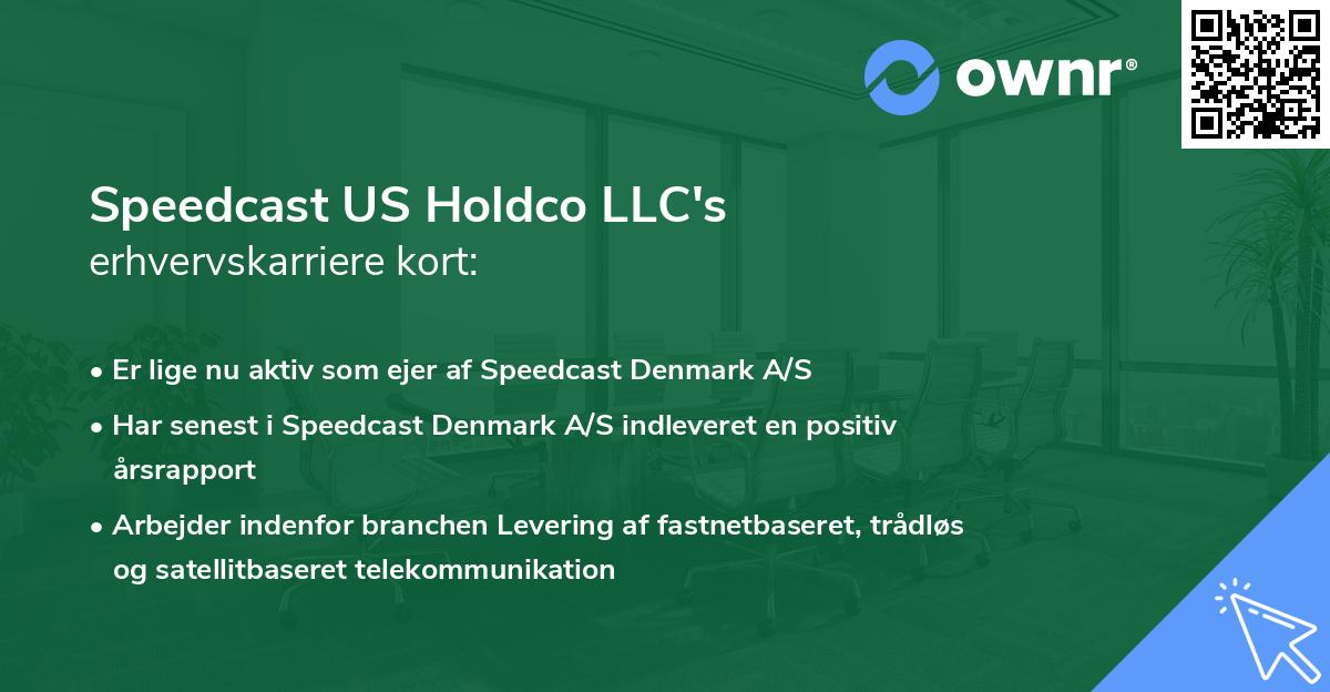 Speedcast US Holdco LLC's erhvervskarriere kort