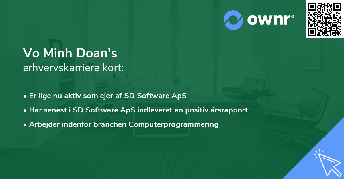 Vo Minh Doan's erhvervskarriere kort