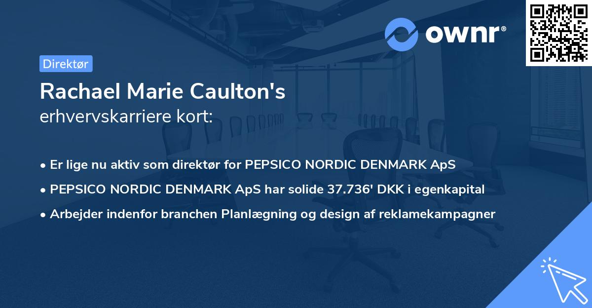 Rachael Marie Caulton's erhvervskarriere kort