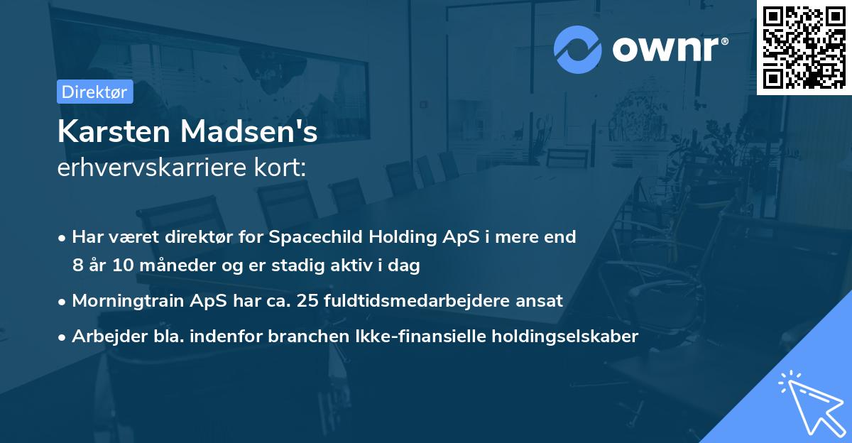 Karsten Madsen's erhvervskarriere kort