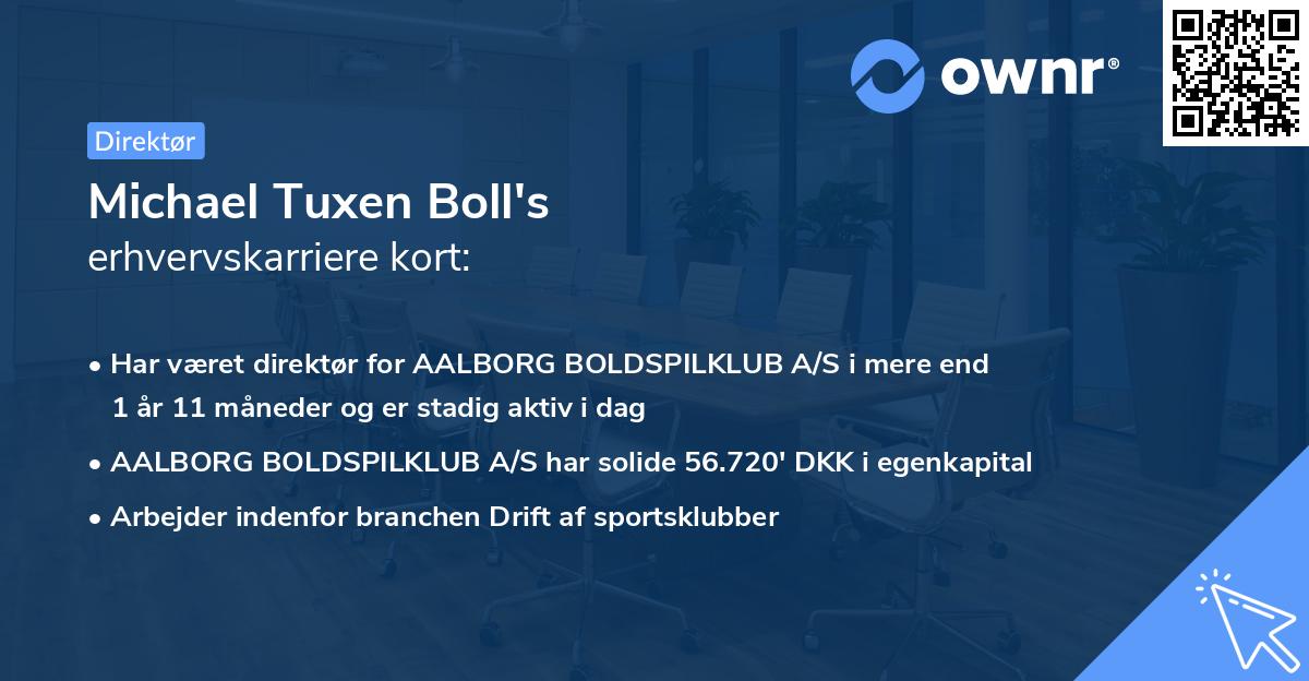 Michael Tuxen Boll's erhvervskarriere kort