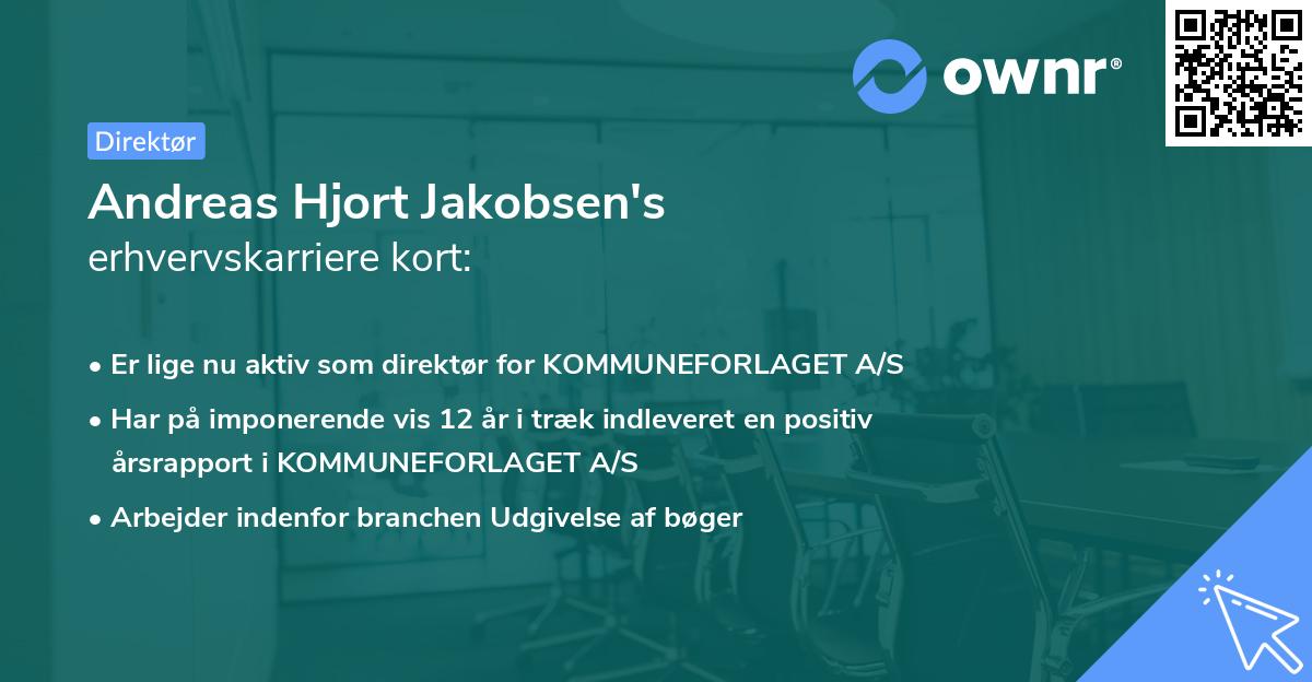 Andreas Hjort Jakobsen's erhvervskarriere kort
